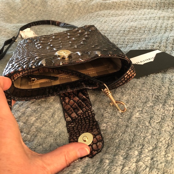 Brahmin Marley Plum Melbourne Crossbody Bag - NEW - Picture 2 of 7